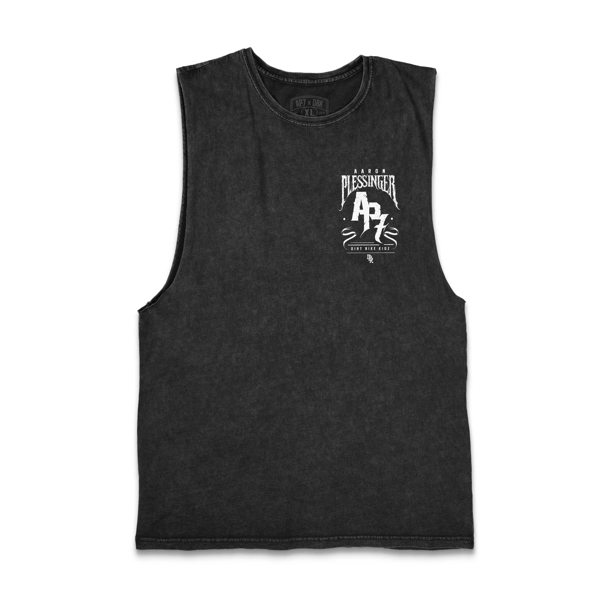 Croc Cowboy AP7 x DBK tank top, black sleeveless tee with small chest logo