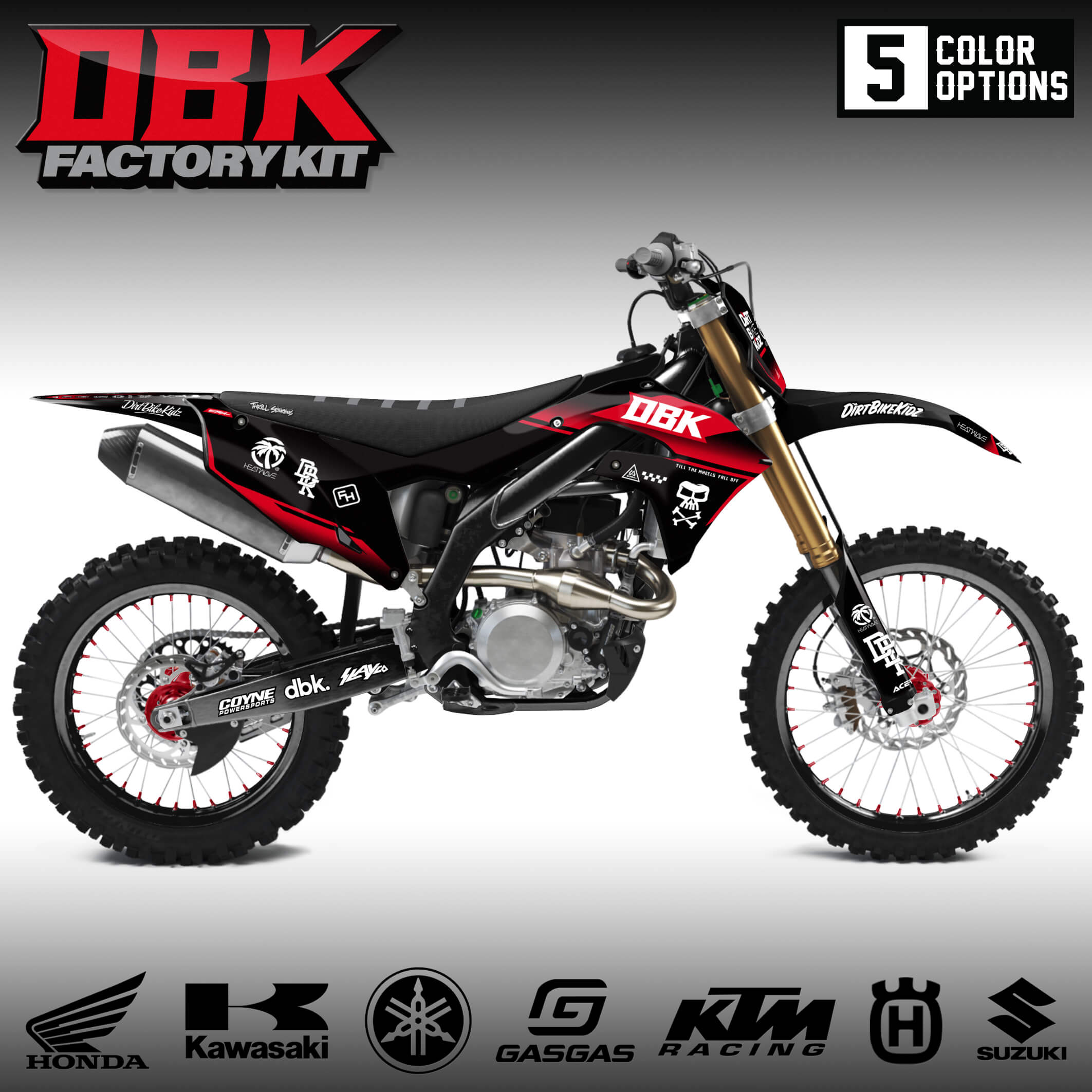 Motocross Graphics | DBK Factory Kit | Dirt Bike Kidz