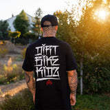 Black T-shirt with large back graphic print