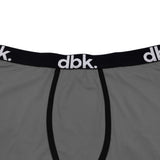 Black boxer briefs elastic waistband with dbk logo strip