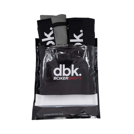 Boxer briefs Set in Verpackung, schwarz und grau, sichtbar aufeinanderliegend