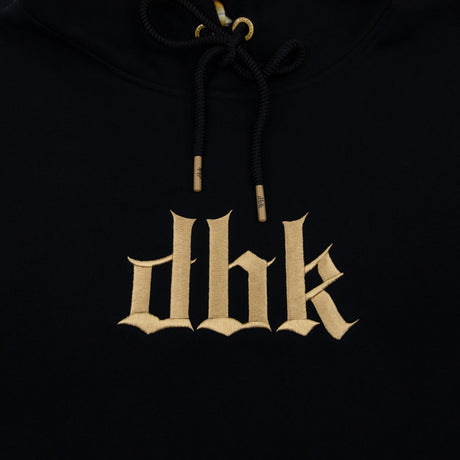 Black Monte Carlo hoodie chest graphic with two-tone drawstring tips