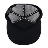 Black cap interior with repeating 2FIFTY and dbk logos