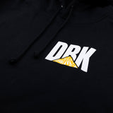 Schwarzer Hoodie hinten mit DRK-Print und Text „WE BUILD IT WE RIDE IT“