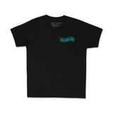 Youth black premium T-shirt with small chest 'Dirt Bike Kidz' logo print