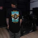 Black tee with large back 'Dirtbike Kidz' graphic
