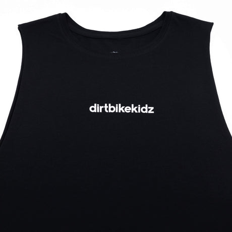Black tank top with 'dirtbikekidz' chest logo