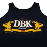 Black tank top with large DBK Special 2012 banner graphic