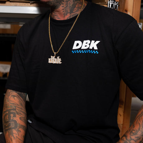 Black Balance Tee with DBK logo on the chest.