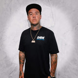Black Balance Tee with DBK logo on the chest.