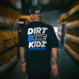 Black Balance Tee with DRV BIKE KIDZ logo on the back.