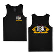 Black tank top with DBK Special 2012 front graphic and crew neckline