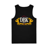 Black tank top with DBK Special 2012 front graphic and crew neckline