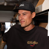 Slugger T-shirt in black with small chest logo print