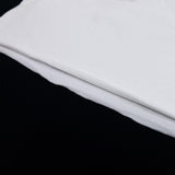 Youth girls tee, white crewneck knit with short sleeves