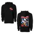 AP7 hoodie in black with front pocket and small AP7/DBK chest logo