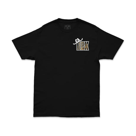Black T-shirt with small DBK chest logo