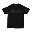 Black dbk graphic T-shirt with large front logo