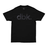 Black dbk graphic T-shirt with large front logo