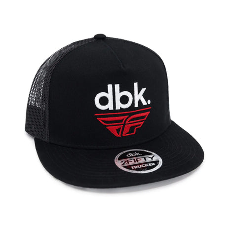 Schwarz/Frontkappe mit dbk.-Logo und rotem Flügel-Emblem, Mesh-Frontpaneele