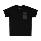 Black youth premium tee with small front print reading DIRT BIKE KIDZ