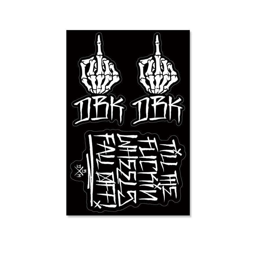 Dbk Sticker Fingers Up | DBK Sticker Packs | Fast, Worldwide Shipping – Dirt Bike Kidz
