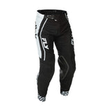 EVO DBK motocross pant, black with white side stripes and molded knee protection