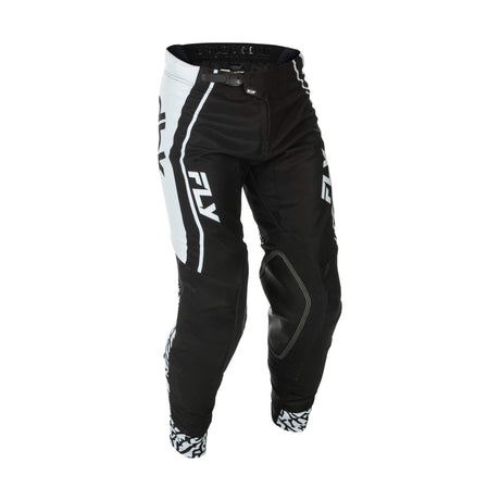 EVO DBK motocross pant, black with white side stripes and molded knee protection
