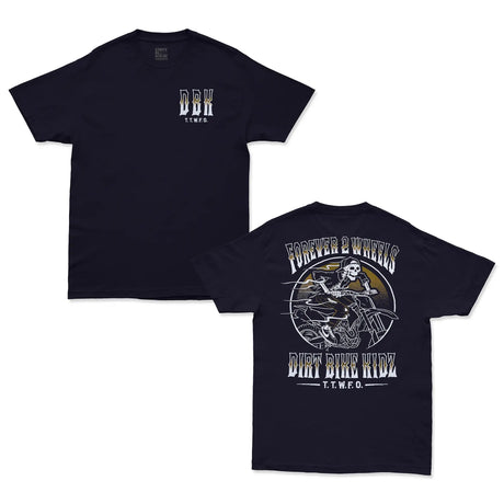 Ghost Rider Tee navy T-shirt with small chest BRK logo