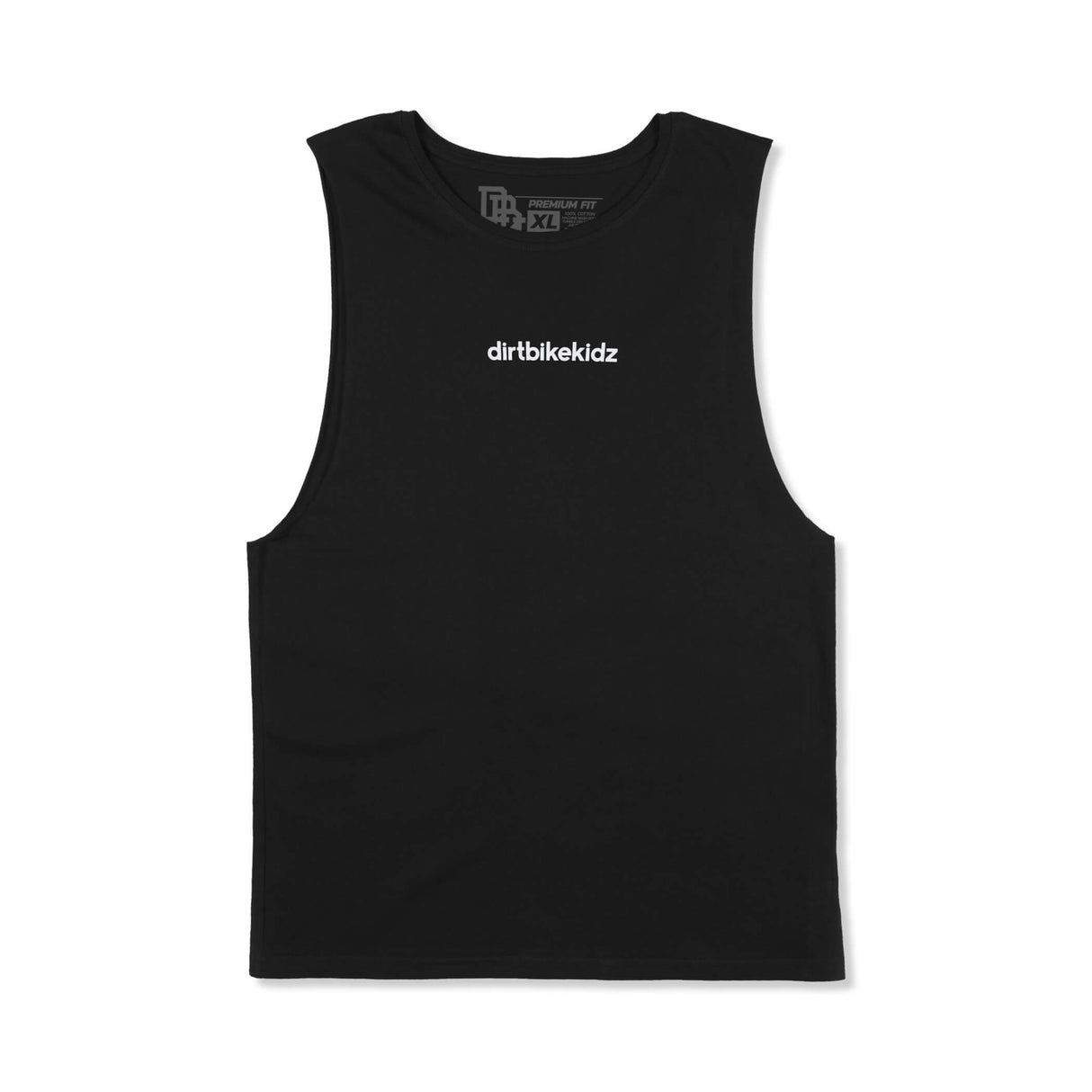 Black premium tank top with small 'dirtbikekidz' logo