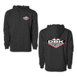 No Sleep youth hoodie in dark gray with front pocket and DBK Moto chest logo