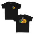 Black youth premium tee set: one small and one large Dirt Bike Kidz graphic