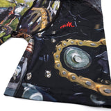 Black DBK underwear with chain graphic and elastic waistband