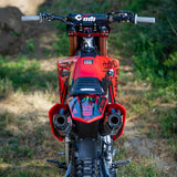 Honda CRF450/250 Twitch Edition bike handlebars and front, red and black