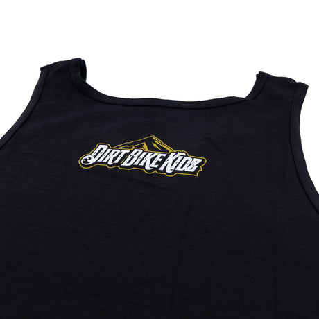 Black tank top with small 'Dirt Bike Kidz' logo at upper chest