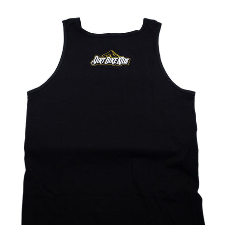 Black tank top with small 'Dirt Bike Kidz' logo on back