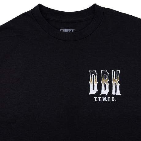 Black Ghost Rider Tee with small left-chest DRR letters and T.T.W.F.O.