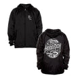 Hoodrich AF Windbreaker, schwarze Kinderjacke mit Kapuze und Front-Zip