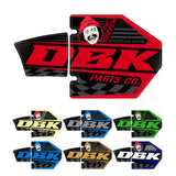 Red DZK exhaust stickers set with Cheech face and Parts Co text