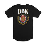 DBK Premium Tall Tee, black, large chest DBK World Wide Moto Company crest