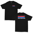 Black tee with small DBK logo on the chest